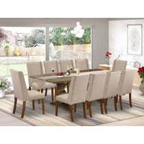 Bourgoin 7 piece drop leaf solid wood dining online set